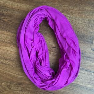Purple infinity scarf